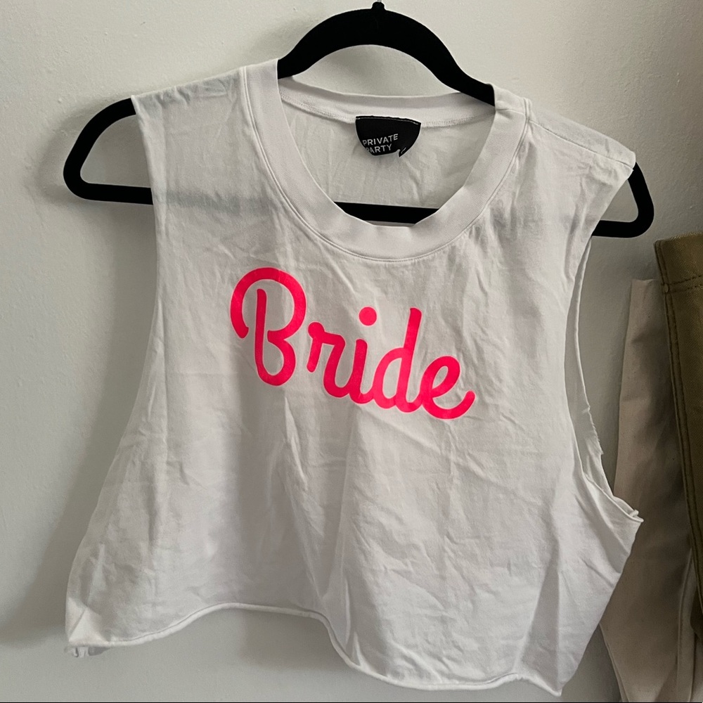 Private Party Bride Crop Top